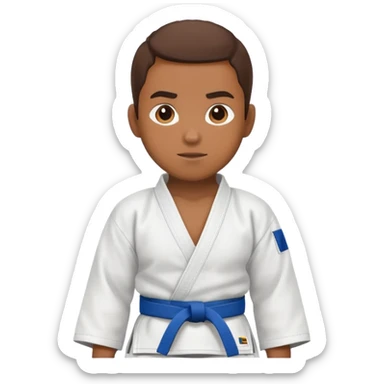 Judo gi brown belt  sticker