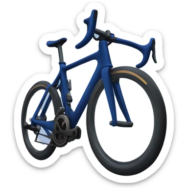 Dark blue racing bike sticker