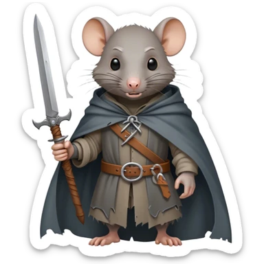 rat man sticker