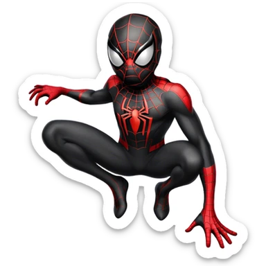 Spiderman black costume  sticker