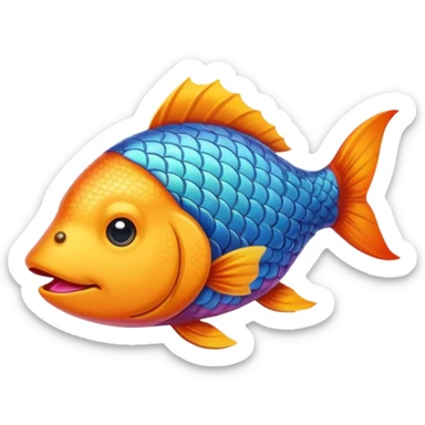 poisson avec tête de chien sticker