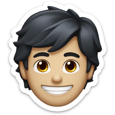 Damon Salvatore smiling showing fangs sticker