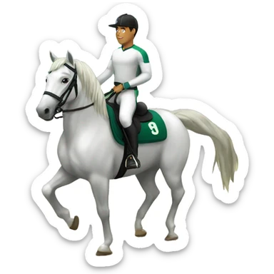 Ronaldo horse riding  sticker