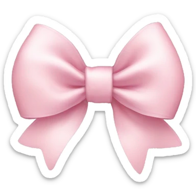 Light pink bow  sticker