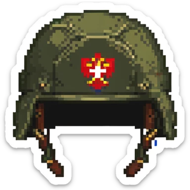 Russian military helmet sticker