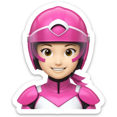 Power ranger nija storm Pink power ranger emojis sticker