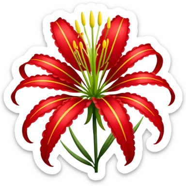 Red spider lily sticker