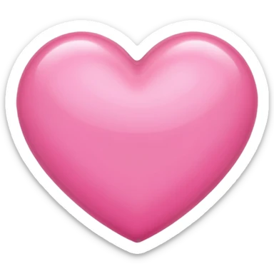 Pink beautiful shining heart  sticker