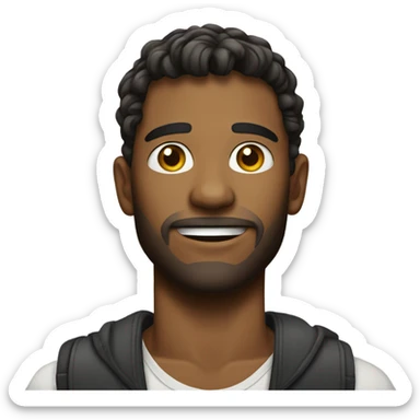 An attractive guy sticker