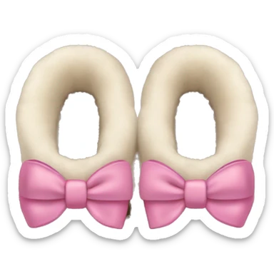 Ugg bow slippers sticker