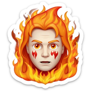 Can you make a banner that says Michael the killer on fire? sticker