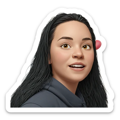 realistic portrait of a boy sticker