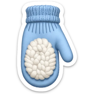 white mitten sticker