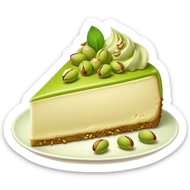Pistachio cheesecake sticker