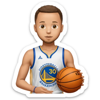 Stephen Curry in basketball player sticker
