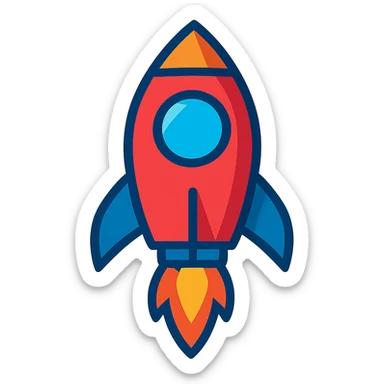 rocket sticker