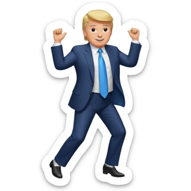 Donald Trump bailando  sticker