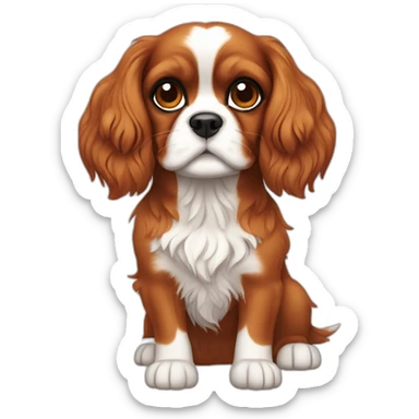 cavalier king charles spaniel sticker