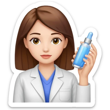 make a person who holds zo skin health cosmetics in her hand  sticker