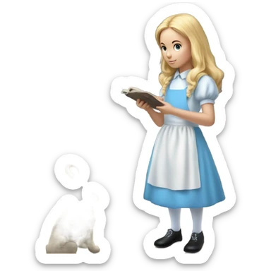 Alice in wonderland sticker