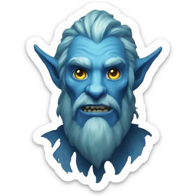 Spectral giant firbolg blue sticker
