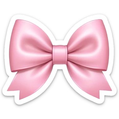 Light pink bow sticker