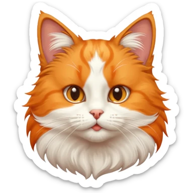 one cat kiss air sticker