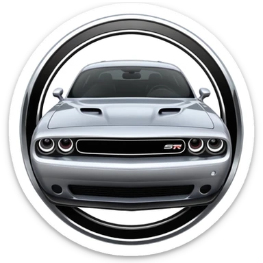 Dodge challenger srt logo sticker