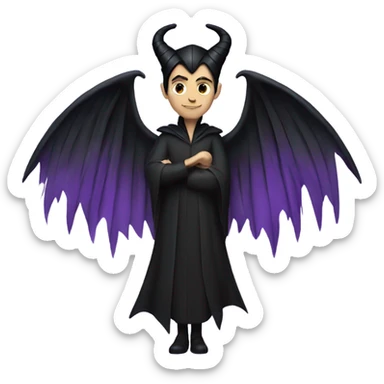 maleficent with wings sticker