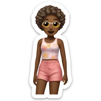 Summer girl sticker