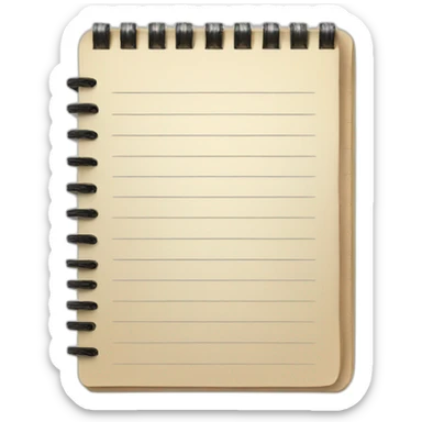 notepad sticker