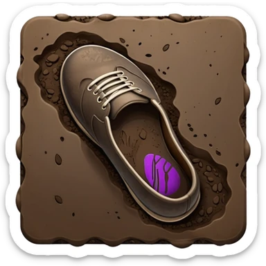 shoe print   sticker