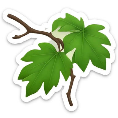leaves on a branch sticker