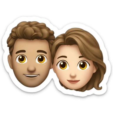 Couple Thibault et Juliette sticker