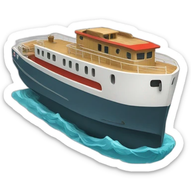 bateau livraison sticker