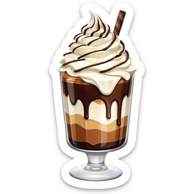 dessert in a glass sticker
