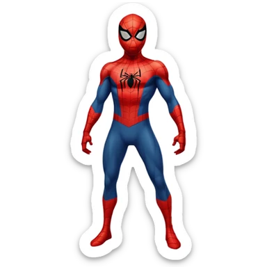 Full body spiderman with mask sticker