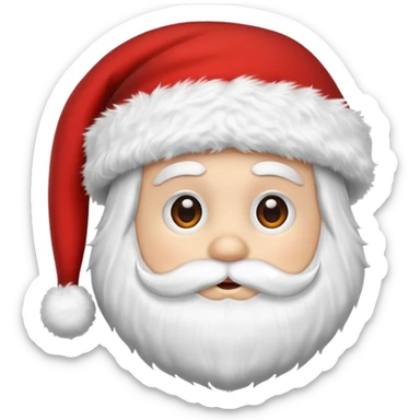 gorro do papai noel, apenas o gorro sticker