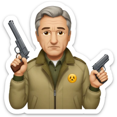robert de niro dressed as taxi driver sticker