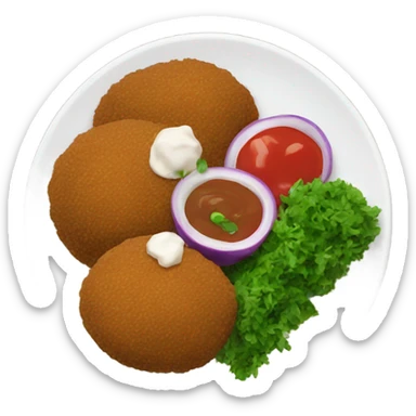 Falafel plate sticker