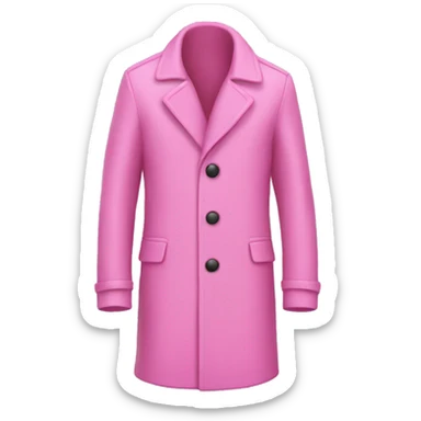 Pink coat sticker
