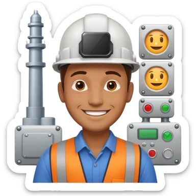 podrias hacer un emoji que representea un hombre ingeniero de sistemas sticker