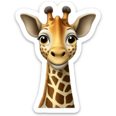 Girafe l'éléphant sticker