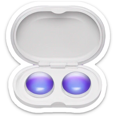 dual-compartment screw-top prescription contact lens case sticker
