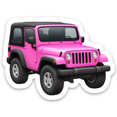 pink jeep sticker