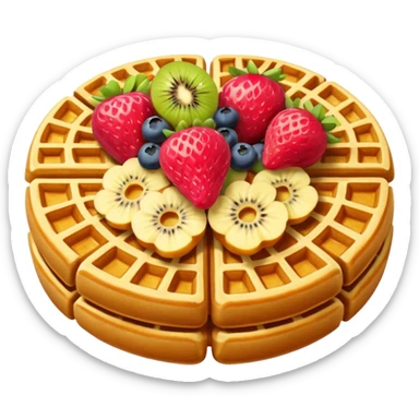 Fruit waffles  sticker