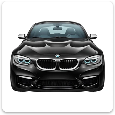 Make me a BMW car black  sticker