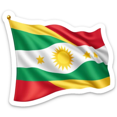 Kurdistanflag  sticker