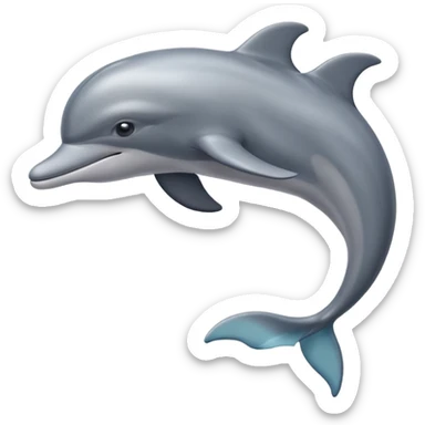 High resolution of dolphin sticker