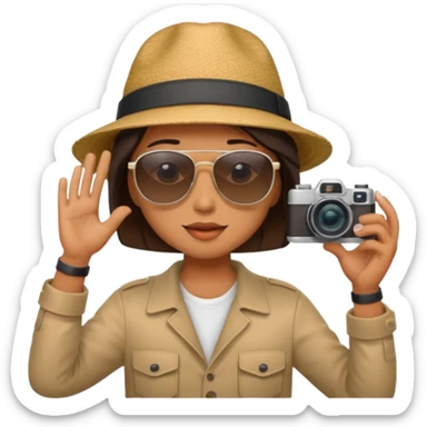 photographer taking a photo with their back to me sticker